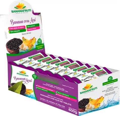 Bananinha Naturafruti Zero Açúcar Açaí 24 X 25 G MercadoLivre