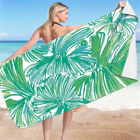 Aoksee Beach Towels Clearance Ts For Men Women Quick Dry Microfiber Beach Towel Super