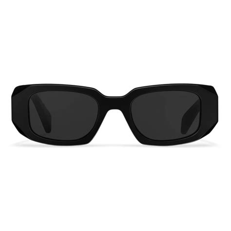 Prada Prada Symbole Geometric Sunglasses Black Prada Collection Sunglasses Prada