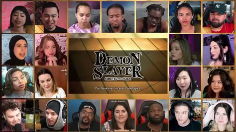 Reaction Mashup On Demon Slayer S03 Ep 01 Youtube