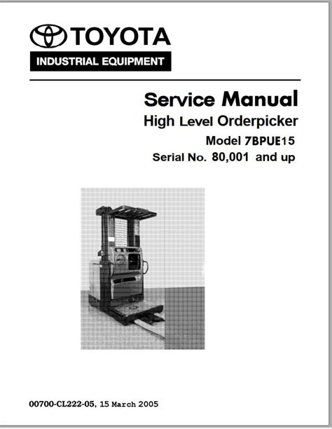 Toyota Forklift Bpue Repair Manual Pdf