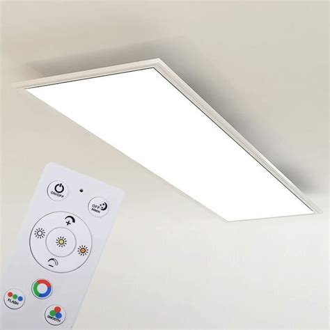 Panneau LED RVB CCT Ultra Plat Plafonnier Rectangulaire 119 5 X 29 5