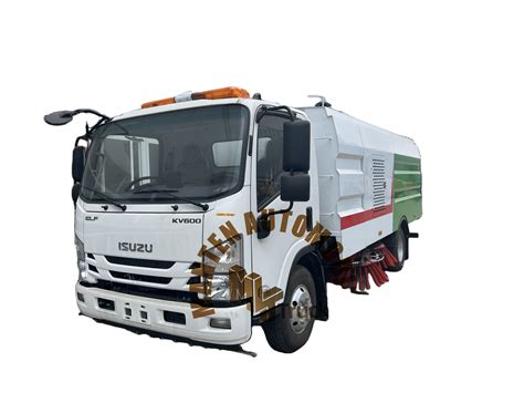 Isuzu Elf Road Vacuum Sweeper Truck With Cbm Dust Tank And Cbm