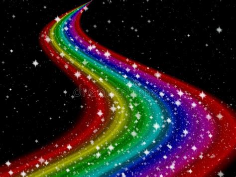 Rainbow Milky Way Generated Hires Texture Stock Illustration ...