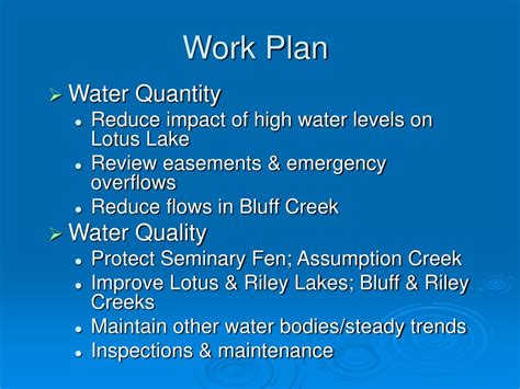 Ppt Chanhassens 2006 Surface Water Management Plan Powerpoint