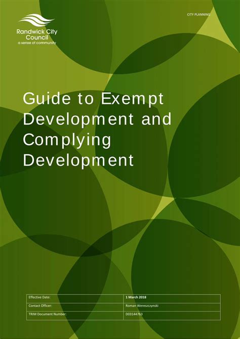 Pdf Guide To Exempt Development And Complying Development Dokumen Tips