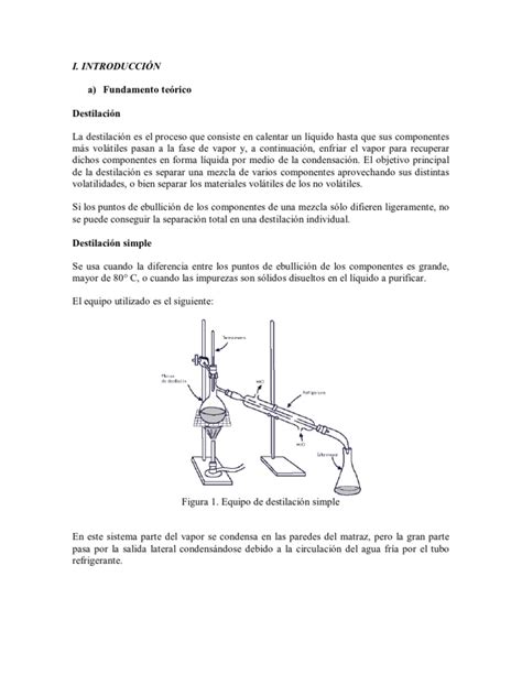 Destilación De Vino Y Determinación Del Grado Alcohólico Destilación