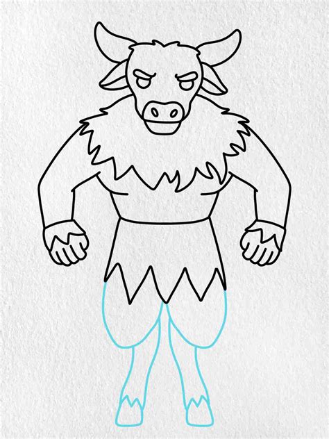 How To Draw A Minotaur Helloartsy