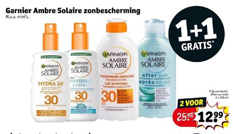 Garnier Ambre Solaire Zonbescherming Aanbieding Bij Kruidvat