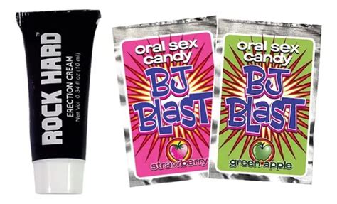 Pack Lubricante Rock Hard Bj Blast Cereza Fresa Oral Sex Meses Sin Inter S