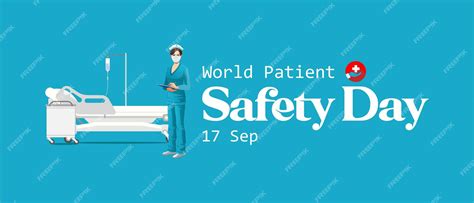 Premium Vector World Patient Safety Day Poster Design