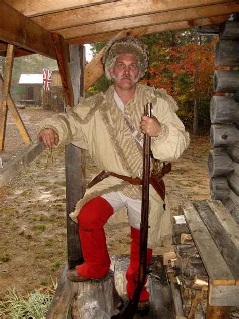 Re Enactor At Trapper Cabin In Petawawa Heritage Village