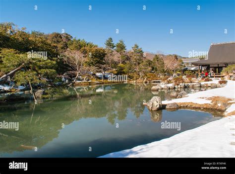 The Sogen Pond And Garden At Tenryu Ji In Kyoto Japan This Temple Is