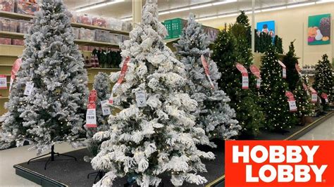 Hobby Lobby Christmas Trees Christmas Ornaments Decorations Shop With Me Shopping Store Walk