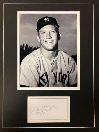 Mickey Mantle Autograph Display