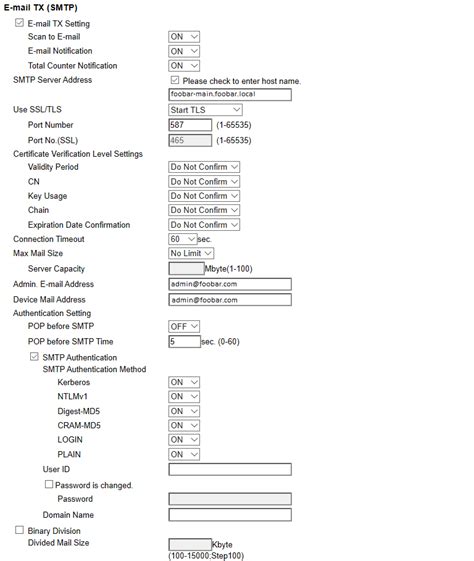 Email Server Konica Minolta Scanner Cannot Send Outgoing Mail Via