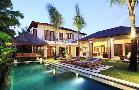 Modern Balinese Architecture In Central Seminyak In Bali Indonesia For