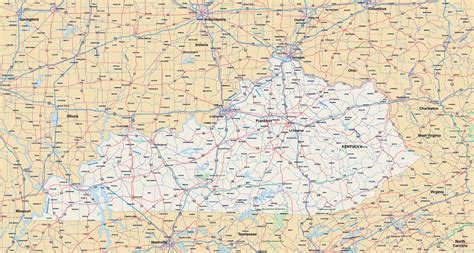 Kentucky Map | Digital Vector | Creative Force