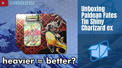 Unboxing Pokémon Tcg Paldean Fates Tin Shiny Charizard Ex Rvn Nest