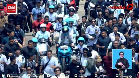 Momen Gibran Selvi Naik Motor Ke Kampanye Terakhir Di GBK YouTube