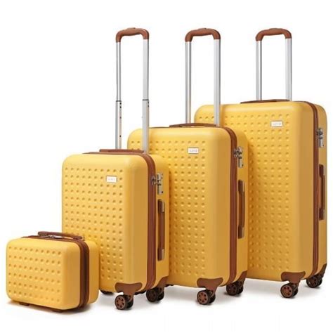 Kono Set De 4 Valises Rigide ABS Valise De Voyage 13 20 24 28cm