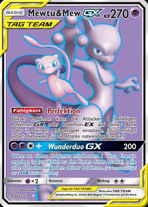 Mewtu Mew Gx Bund Der Gleichgesinnten Ultra Rare Fu