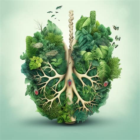 Premium Photo Green Lung Illustration For A Better Nonsmoking World