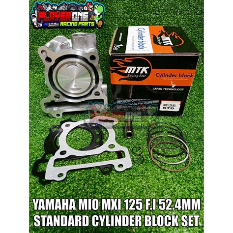 MTK YAMAHA MIO MXI 125 F I 52 4MM STANDARD CYLINDER BLOCK SET Shopee