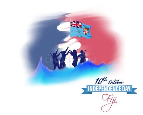 Vector Illustration For Fiji Independence Day Stock Vector