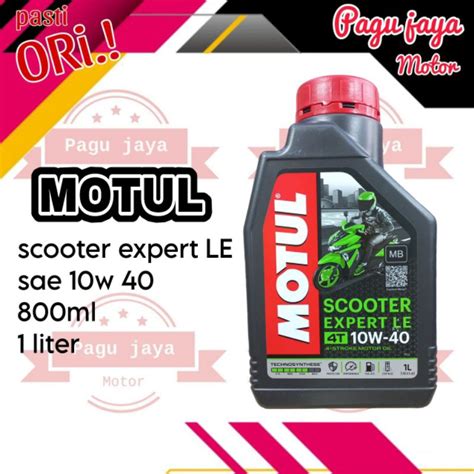 Jual Motul Scooter Expert Le Matic Sae W Isi Ml Dan Liter Oli