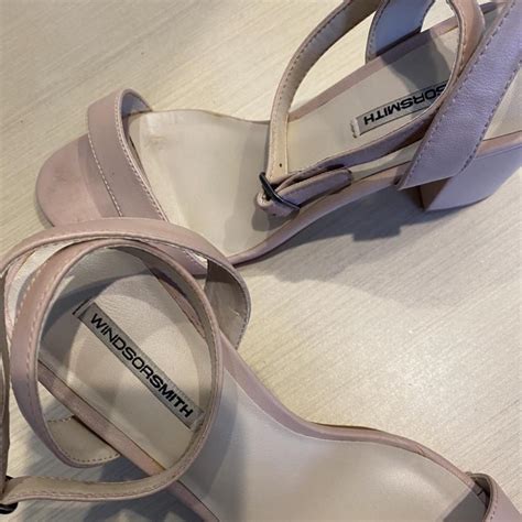 Lyla Nude Leather Winston Smith Heels Worn Once Depop