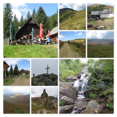 Wandern Koralpe Bärentalhütte Grosshöllerhütte Pomswasserfall