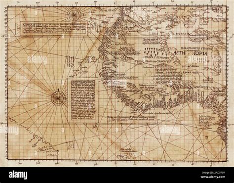 Section Of Waldseemuller S Carta Marina This Is The Second Section Of