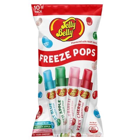 Lody Wodne Jelly Belly Freeze Pops do Zamrożenia 10szt 500ml