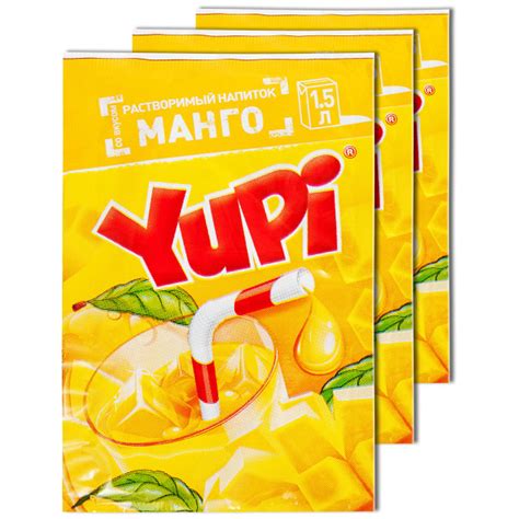 Растворимый напиток YUPI (Юпи) Манго, 3 шт. - купить с доставкой по ...