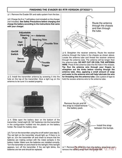 Duratrax Evader Bx Instruction Manual Dtxc0022 Dtxd22