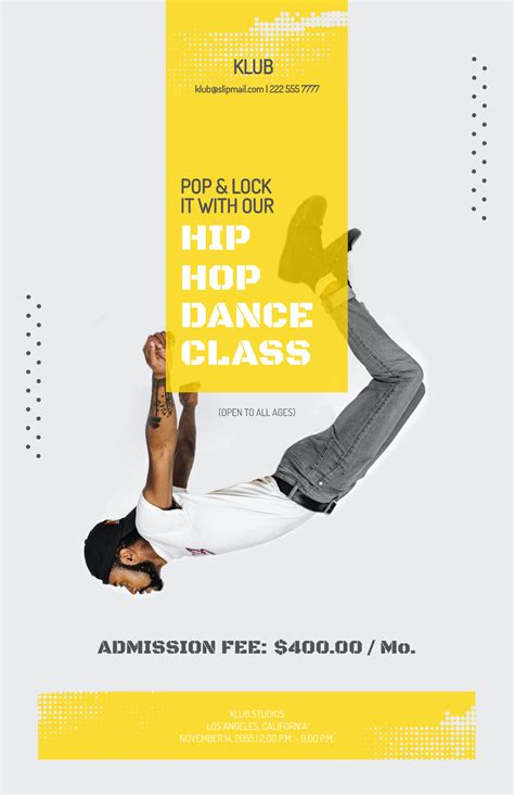 Free Dance Poster Templates Editable And Printable