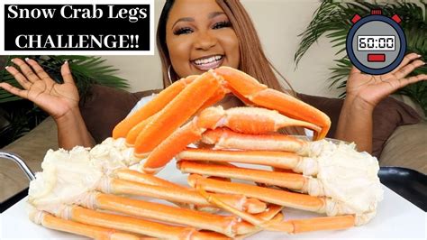 SEAFOOD BOIL MUKBANG SNOW CRAB LEGS CHALLENGE CRACK DIP AND EAT