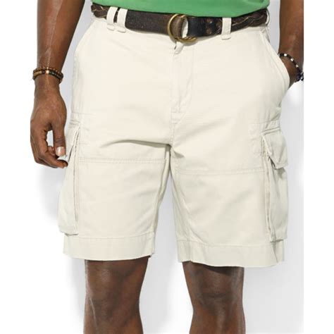 Polo Ralph Lauren Polo Big And Tall Gellar Cargo Shorts In Natural For