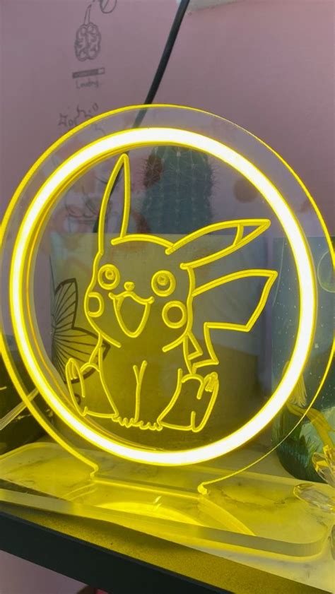 Pikachu Pikachu Neon Neon Led Sign Pokemon Pokemon Neon Led