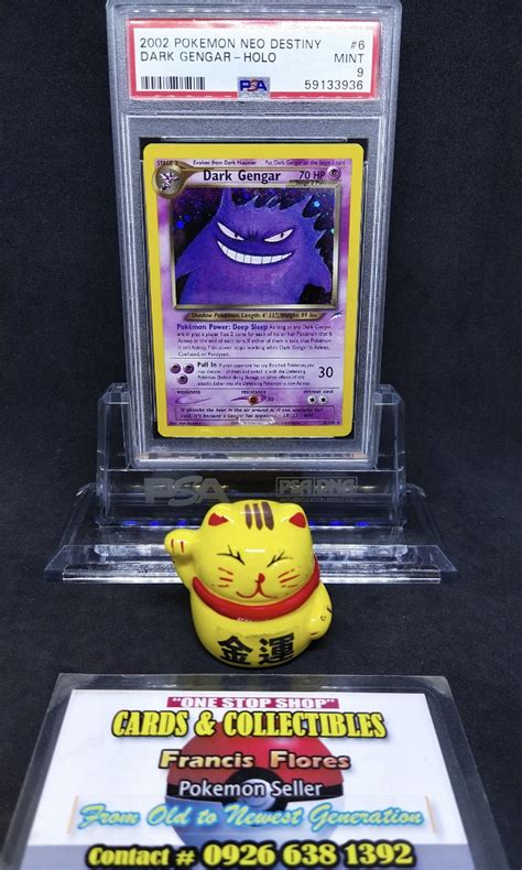 Pokemon GRADED Card PSA 9 DARK GENGAR 6 HOLO NEO DESTINY YEAR