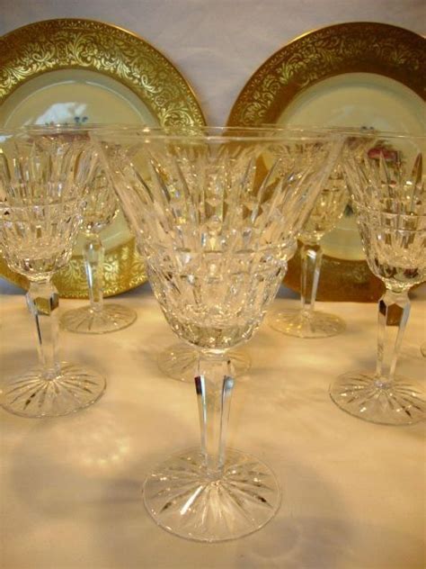 Set Of 8 Exquisite Lead Crystal Water Goblets ~ Glenmore Pattern ~ From Timberhillsantiques On