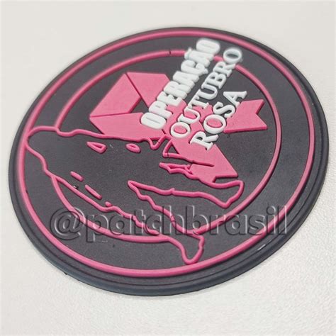 Patch Brasil Emborrachados Kit Opera O Outubro Rosa Unidades