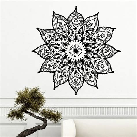 Calcomanía de pared Mandala pegatina de Mandala pegatinas de Yoga