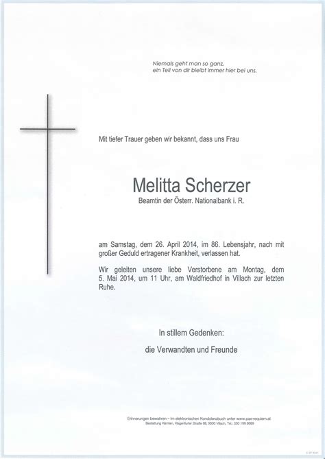 Parte F R Melitta Scherzer Pax Requiem