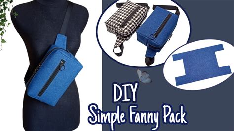 Diy Cara Membuat Tas Fanny Pack Tutorial Pattern Youtube