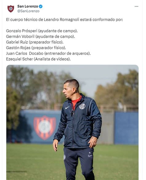 El Pipi Romagnoli Fue Presentado Como Nuevo Técnico De San Lorenzo Tocó Llegó El Momento