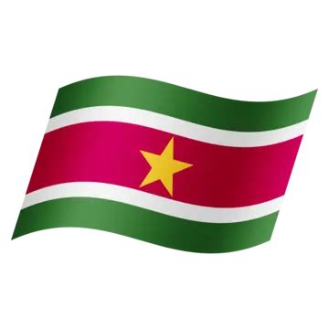 Suriname National Flag Simple Design, Country Flag, Nation Flag, Simple PNG Transparent Clipart ...