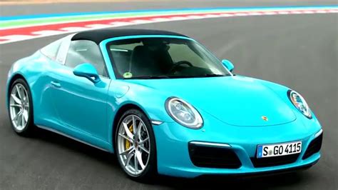 Porsche 911 Targa 4s Miami Blue Exterior Design Automototv Youtube