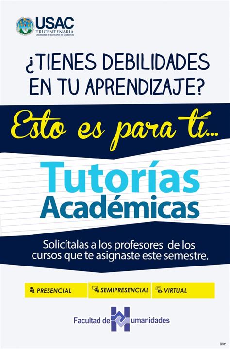 FAHUSAC Facultad de Humanidades USAC Tutorías Académicas 2018